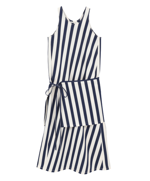 CURRENTAGE(カレンテージ)の「Russel Stripe Tank Dress(ワンピース・レディース・グリーン/ブラック/ブルー・FREE)」の1枚目の写真