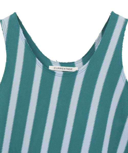 CURRENTAGE(カレンテージ)の「Russel Stripe Tank Dress(ワンピース・レディース・グリーン/ブラック/ブルー・FREE)」の5枚目の写真