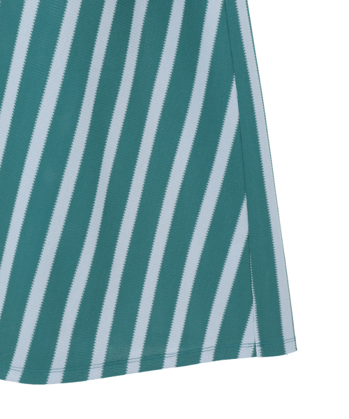 CURRENTAGE(カレンテージ)の「Russel Stripe Tank Dress(ワンピース・レディース・グリーン/ブラック/ブルー・FREE)」の7枚目の写真
