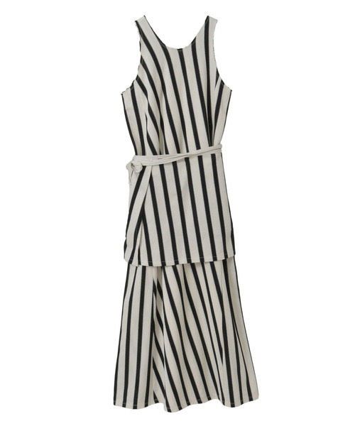 CURRENTAGE(カレンテージ)の「Russel Stripe Tank Dress(ワンピース・レディース・グリーン/ブラック/ブルー・FREE)」の13枚目の写真
