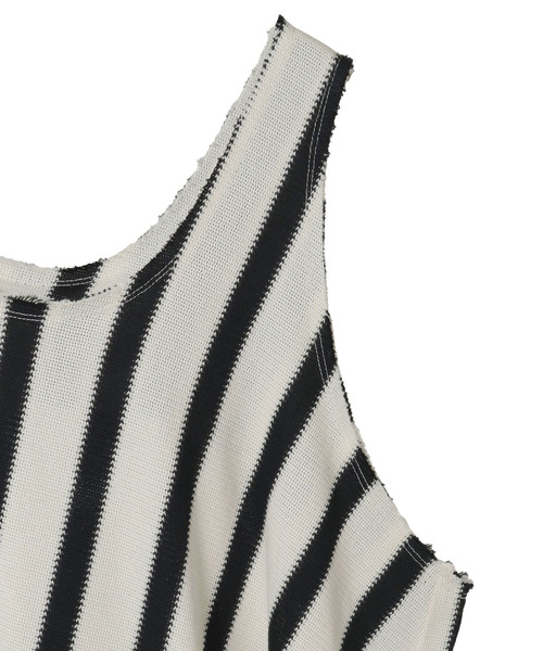 CURRENTAGE(カレンテージ)の「Russel Stripe Tank Dress(ワンピース・レディース・グリーン/ブラック/ブルー・FREE)」の15枚目の写真