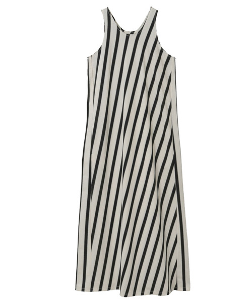 CURRENTAGE(カレンテージ)の「Russel Stripe Tank Dress(ワンピース・レディース・グリーン/ブラック/ブルー・FREE)」の18枚目の写真