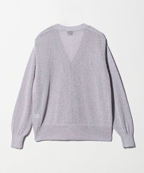 UNITED ARROWS(ユナイテッドアローズ)の「ペーパー Vネック カーディガン(カーディガン/ボレロ・レディース・ライラック/ナチュラル/ダークブラウン・FREE)」の16枚目の写真
