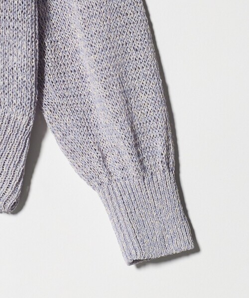 UNITED ARROWS(ユナイテッドアローズ)の「ペーパー Vネック カーディガン(カーディガン/ボレロ・レディース・ライラック/ナチュラル/ダークブラウン・FREE)」の14枚目の写真