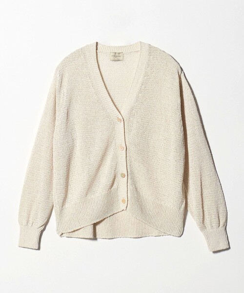 UNITED ARROWS(ユナイテッドアローズ)の「ペーパー Vネック カーディガン(カーディガン/ボレロ・レディース・ライラック/ナチュラル/ダークブラウン・FREE)」の11枚目の写真