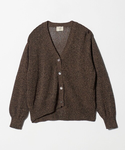 UNITED ARROWS(ユナイテッドアローズ)の「ペーパー Vネック カーディガン(カーディガン/ボレロ・レディース・ライラック/ナチュラル/ダークブラウン・FREE)」の8枚目の写真