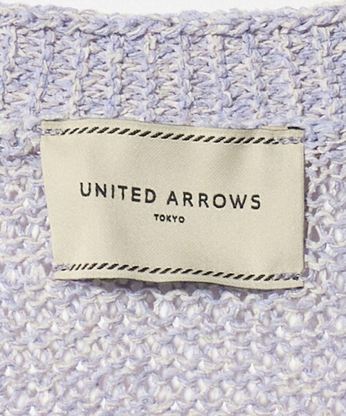 UNITED ARROWS(ユナイテッドアローズ)の「ペーパー Vネック カーディガン(カーディガン/ボレロ・レディース・ライラック/ナチュラル/ダークブラウン・FREE)」の5枚目の写真