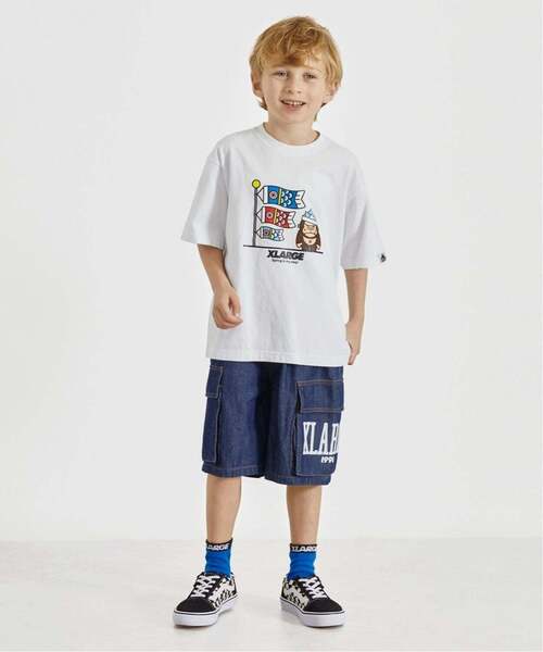 XLARGE KIDS(エクストララージキッズ)の「スプリングイベント ファニーゴリラ半袖Tシャツ(Tシャツ/カットソー・キッズ・ホワイト/ブラック/レッド・90cm/100cm/110cm/120cm/130cm/140cm)」の4枚目の写真