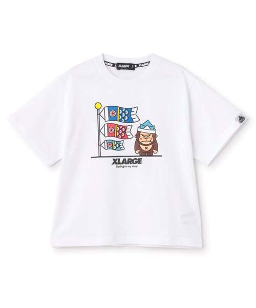 XLARGE KIDS(エクストララージキッズ)の「スプリングイベント ファニーゴリラ半袖Tシャツ(Tシャツ/カットソー・キッズ・ホワイト/ブラック/レッド・90cm/100cm/110cm/120cm/130cm/140cm)」の7枚目の写真