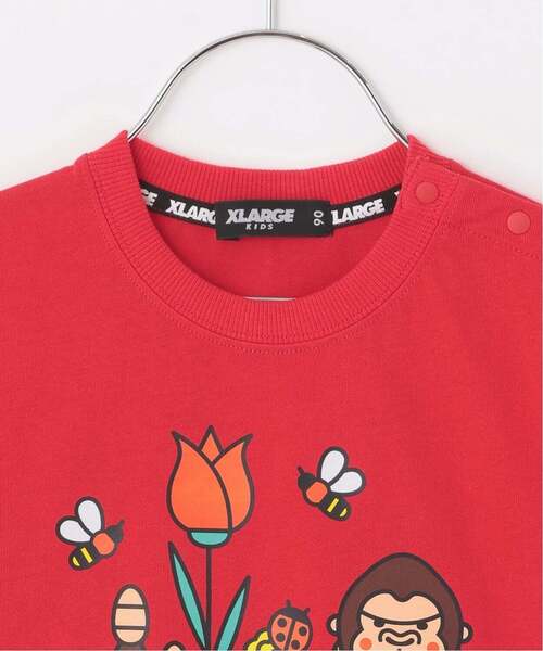 XLARGE KIDS(エクストララージキッズ)の「スプリングイベント ファニーゴリラ半袖Tシャツ(Tシャツ/カットソー・キッズ・ホワイト/ブラック/レッド・90cm/100cm/110cm/120cm/130cm/140cm)」の10枚目の写真