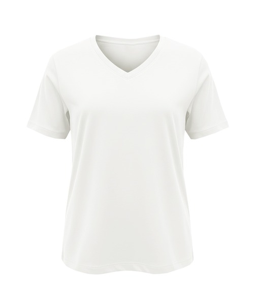 coca（coca）（コカ）の「Vネックスムーストップス（Tシャツ/カットソー・レディース・ブラック/ホワイト・L/XL/S/M）」の21枚目の写真