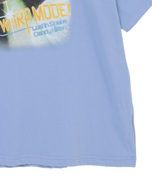 Candy Stripper（キャンディストリッパー）の「WARP MODE! BIG Tシャツ（Tシャツ/カットソー・レディース・ブラック/オフホワイト/ブルー・FREE）」の7枚目の写真