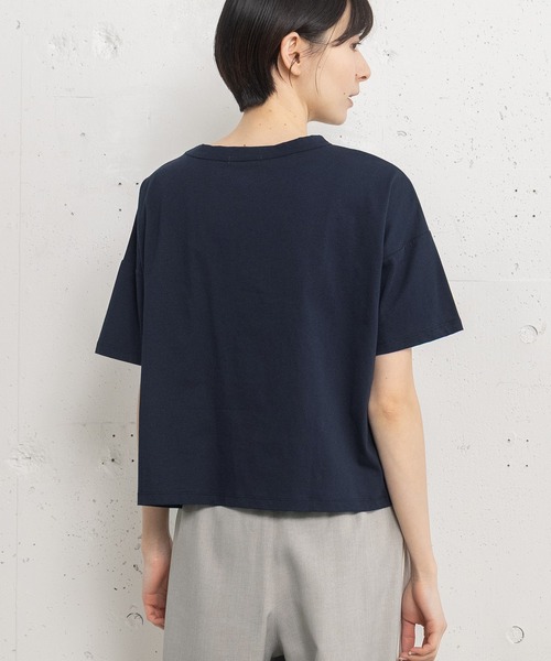 POU DOU DOU(プードゥドゥ)の「アソートランダムフリルボーダートップス(Tシャツ/カットソー・レディース・ネイビー/ライトグレー/オフホワイト・3)」の20枚目の写真