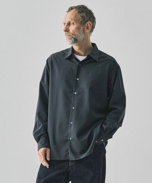 SOPHNET.（ソフネット）の「【SOPHNET./ソフネット】HIGH-TWIST POPLIN RELAX-FIT SHI（シャツ/ブラウス・メンズ・ホワイト/ブラック/ダークグレー・3/2/4）」の3枚目の写真