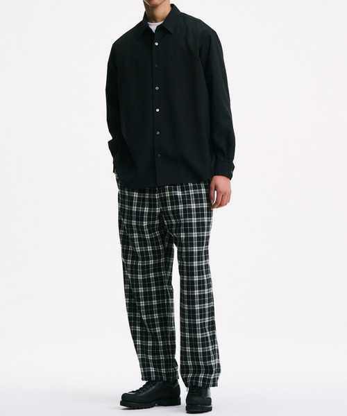 SOPHNET.（ソフネット）の「【SOPHNET./ソフネット】HIGH-TWIST POPLIN RELAX-FIT SHI（シャツ/ブラウス・メンズ・ホワイト/ブラック/ダークグレー・3/2/4）」の4枚目の写真