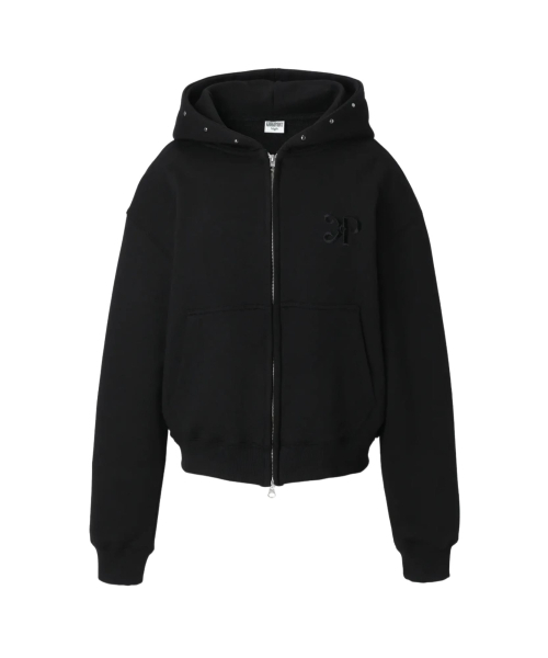KHAKIPOINT（カーキポイント）の「Steel Stud Hood Zip-Up (black)（パーカー・レディース・その他・FREE）」の3枚目の写真