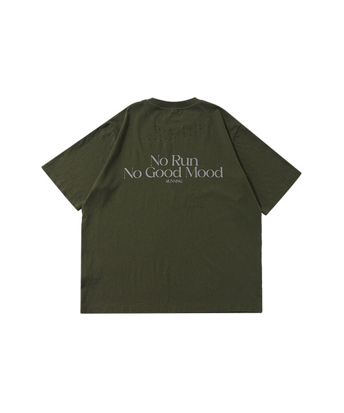 BUTTON SEOUL(ボタンソウル)の「ヴィンテージダメージレタリングショートスリーブ(カーキ/ブラック)(Tシャツ/カットソー・メンズ・カーキ/ブラック・MEDIUM/LARGE/X-LARGE)」の1枚目の写真