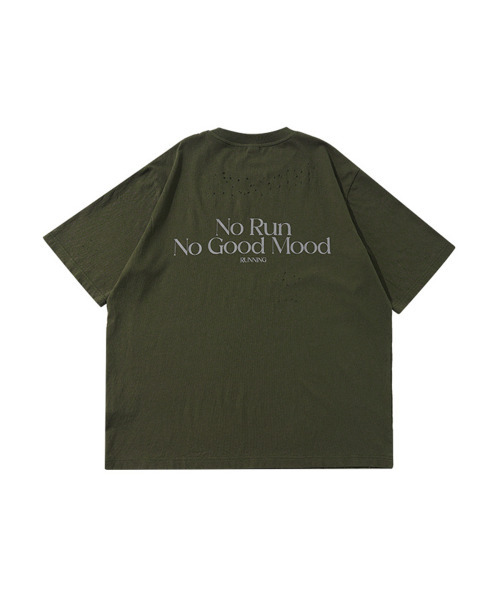 BUTTON SEOUL(ボタンソウル)の「ヴィンテージダメージレタリングショートスリーブ(カーキ/ブラック)(Tシャツ/カットソー・メンズ・カーキ/ブラック・MEDIUM/LARGE/X-LARGE)」の3枚目の写真