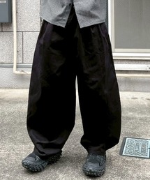 Chikashitsu + | 【Chikashitsu +】Three pleats chino wide pants / 【チカシツプラス】スリープリーツチノワイドパンツ(チノパンツ)