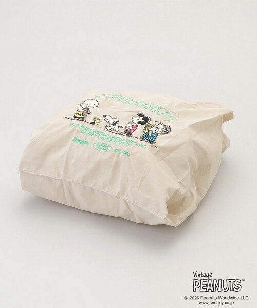 212 KITCHEN STORE(トゥワントゥキッチンストア)の「PEANUTS ストラップ付きショッパーバッグ BEIGE(エコバッグ/サブバッグ・レディース・その他・00)」の5枚目の写真
