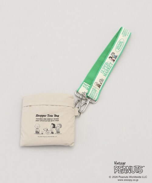 212 KITCHEN STORE(トゥワントゥキッチンストア)の「PEANUTS ストラップ付きショッパーバッグ BEIGE(エコバッグ/サブバッグ・レディース・その他・00)」の10枚目の写真