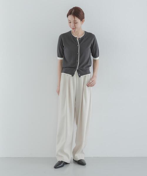 URBAN RESEARCH Sonny Label(アーバンリサーチサニーレーベル)の「クールミスト配色クルーネックカーディガン(カーディガン/ボレロ・レディース・チャコールグレー/ネイビー/ブルー系その他・FREE)」の10枚目の写真
