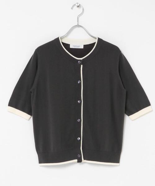 URBAN RESEARCH Sonny Label(アーバンリサーチサニーレーベル)の「クールミスト配色クルーネックカーディガン(カーディガン/ボレロ・レディース・チャコールグレー/ネイビー/ブルー系その他・FREE)」の11枚目の写真