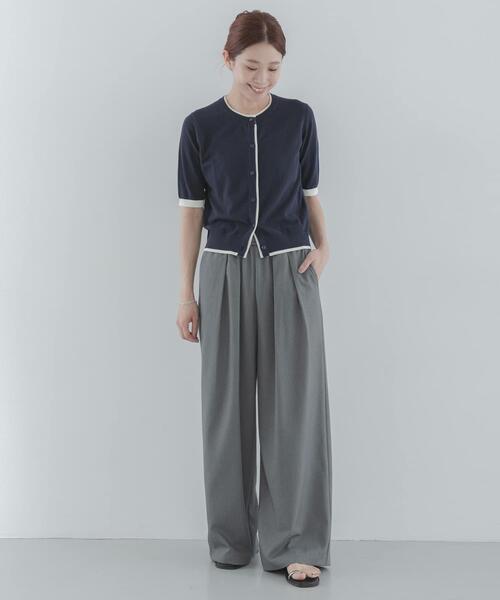 URBAN RESEARCH Sonny Label(アーバンリサーチサニーレーベル)の「クールミスト配色クルーネックカーディガン(カーディガン/ボレロ・レディース・チャコールグレー/ネイビー/ブルー系その他・FREE)」の19枚目の写真