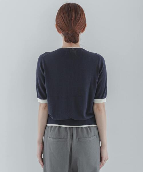 URBAN RESEARCH Sonny Label(アーバンリサーチサニーレーベル)の「クールミスト配色クルーネックカーディガン(カーディガン/ボレロ・レディース・チャコールグレー/ネイビー/ブルー系その他・FREE)」の22枚目の写真