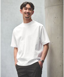green label relaxing（グリーンレーベルリラクシング）の「【WEB限定】JUST fit ポンチ 半袖 Tシャツ カットソー -汗染み防止-（Tシャツ/カットソー）」