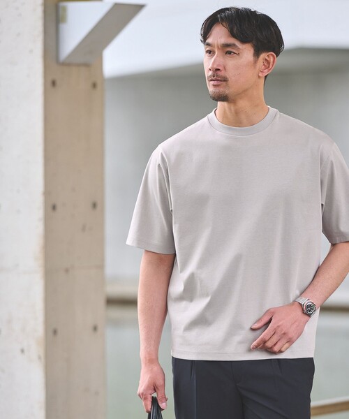 WEB限定】JUST fit ポンチ 半袖 Tシャツ カットソー -汗染み防止-（T