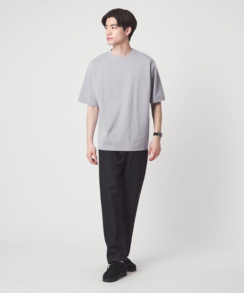 WEB限定】JUST fit ポンチ 半袖 Tシャツ カットソー -汗染み防止-（T