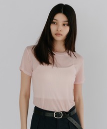 シアーベーシックカラーTシャツ