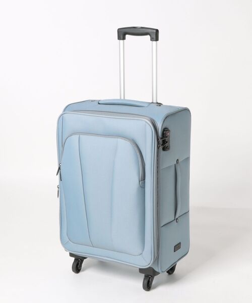 ACE（エース）の「ACE アルザス ソフトキャリー エキスパンド機能 60L 67L 68422（スーツケース/キャリーバッグ・メンズ・ブルー/ブラック/パープル・M）」の2枚目の写真