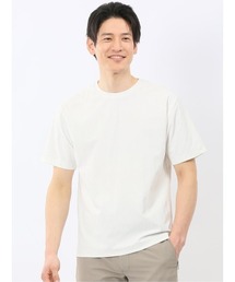 m.f.editorial（エムエフエディトリアル）の「【ストレッチ インナー】m.f.エディトリアル メンズ リンクス ストライプ クルーネック 半袖 Tシャツ（Tシャツ/カットソー）」