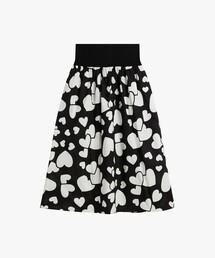 agnes b.（アニエスベー）の「ハート プリント コットン フレア スカート（スカート）」