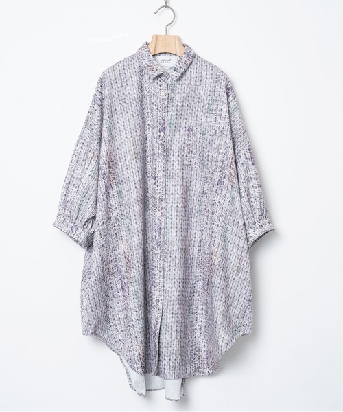 BEDSIDEDRAMA(ベットサイドドラマ)の「Daydream Photo Shirt Dress(シャツワンピース・レディース・ブラック/グレー・1)」の16枚目の写真