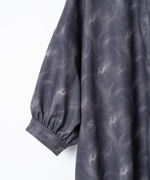 BEDSIDEDRAMA(ベットサイドドラマ)の「Daydream Photo Shirt Dress(シャツワンピース・レディース・ブラック/グレー・1)」の15枚目の写真