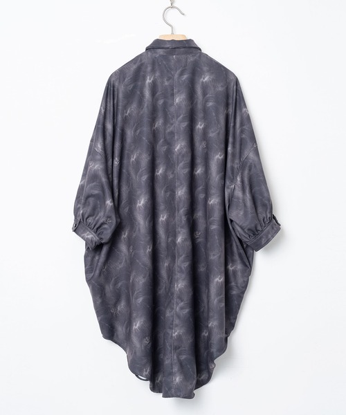 BEDSIDEDRAMA(ベットサイドドラマ)の「Daydream Photo Shirt Dress(シャツワンピース・レディース・ブラック/グレー・1)」の13枚目の写真