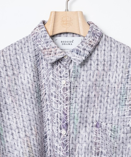 BEDSIDEDRAMA(ベットサイドドラマ)の「Daydream Photo Shirt Dress(シャツワンピース・レディース・ブラック/グレー・1)」の18枚目の写真