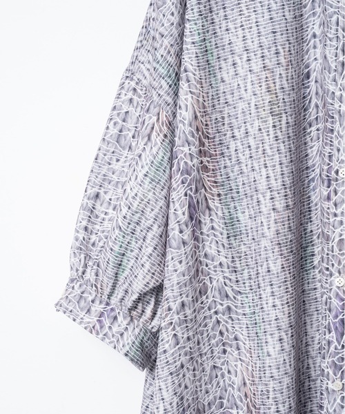 BEDSIDEDRAMA(ベットサイドドラマ)の「Daydream Photo Shirt Dress(シャツワンピース・レディース・ブラック/グレー・1)」の19枚目の写真