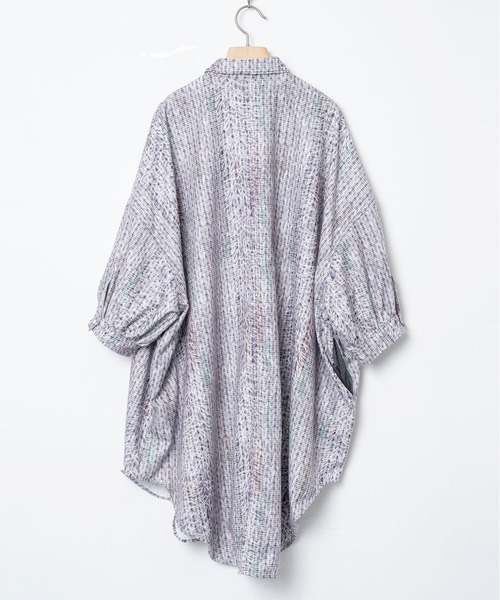 BEDSIDEDRAMA(ベットサイドドラマ)の「Daydream Photo Shirt Dress(シャツワンピース・レディース・ブラック/グレー・1)」の17枚目の写真