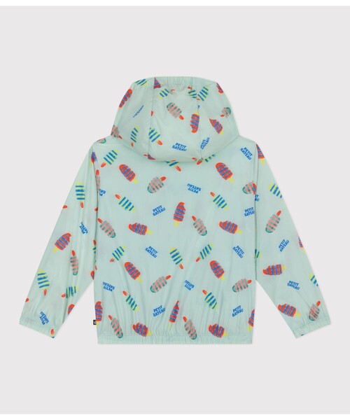PETIT BATEAU（プチバトー）の「プリントサンブレーカー（マウンテンパーカー・キッズ・ホワイト系その他・3YEAR/4YEAR/5YEAR）」の3枚目の写真