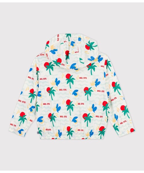 PETIT BATEAU（プチバトー）の「プリントサンブレーカー（マウンテンパーカー・キッズ・ホワイト系その他・3YEAR/4YEAR/5YEAR）」の6枚目の写真