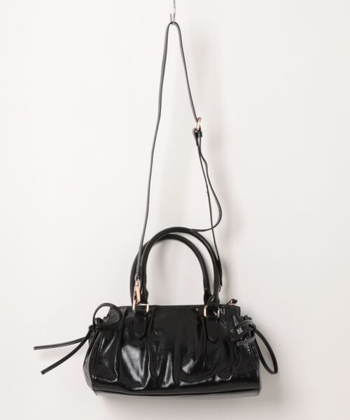 Heather（ヘザー）の「ギャザーボストンBAG　666489（ボストンバッグ・レディース・ピンク/ブラウン/ブラック・ONE SIZE）」の5枚目の写真