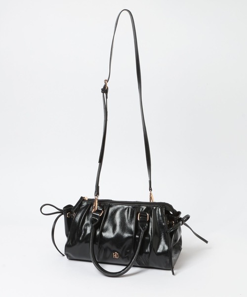 Heather（ヘザー）の「ギャザーボストンBAG　666489（ボストンバッグ・レディース・ピンク/ブラウン/ブラック・ONE SIZE）」の22枚目の写真