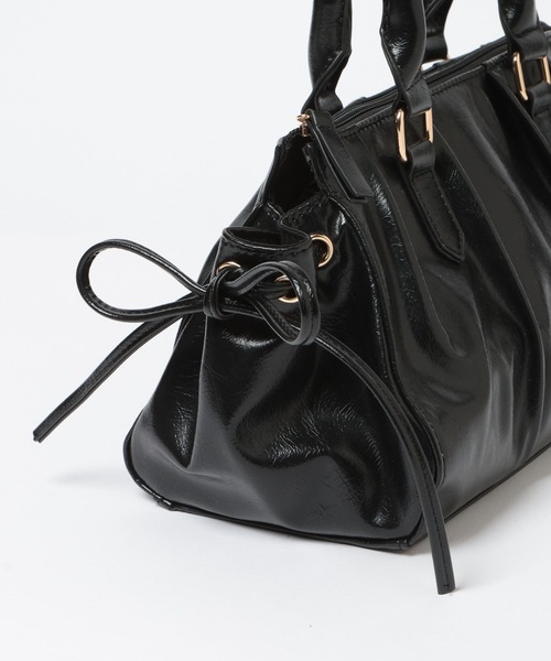 Heather（ヘザー）の「ギャザーボストンBAG　666489（ボストンバッグ・レディース・ピンク/ブラウン/ブラック・ONE SIZE）」の16枚目の写真