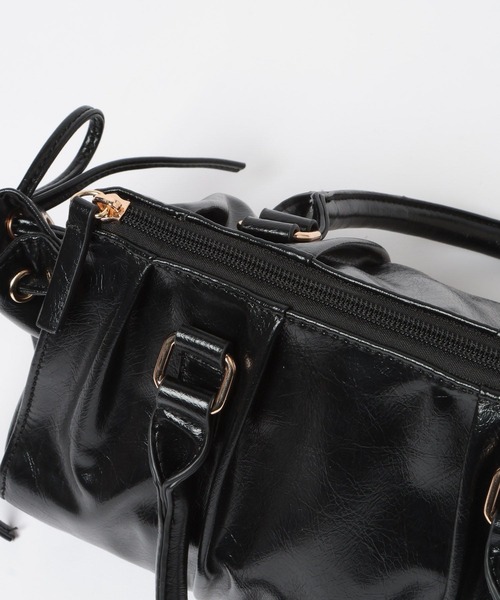 Heather（ヘザー）の「ギャザーボストンBAG　666489（ボストンバッグ・レディース・ピンク/ブラウン/ブラック・ONE SIZE）」の19枚目の写真