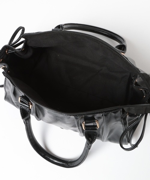 Heather（ヘザー）の「ギャザーボストンBAG　666489（ボストンバッグ・レディース・ピンク/ブラウン/ブラック・ONE SIZE）」の20枚目の写真