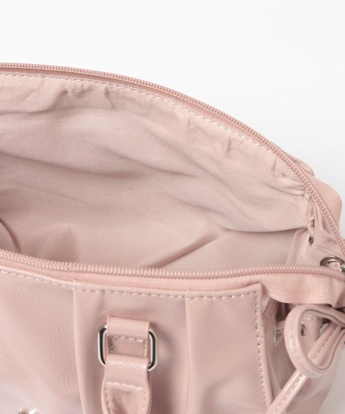 Heather（ヘザー）の「ギャザーボストンBAG　666489（ボストンバッグ・レディース・ピンク/ブラウン/ブラック・ONE SIZE）」の13枚目の写真